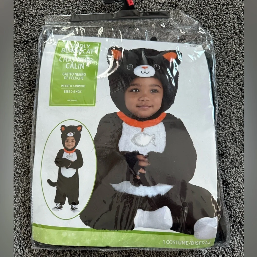 NEW infant black cat costume
